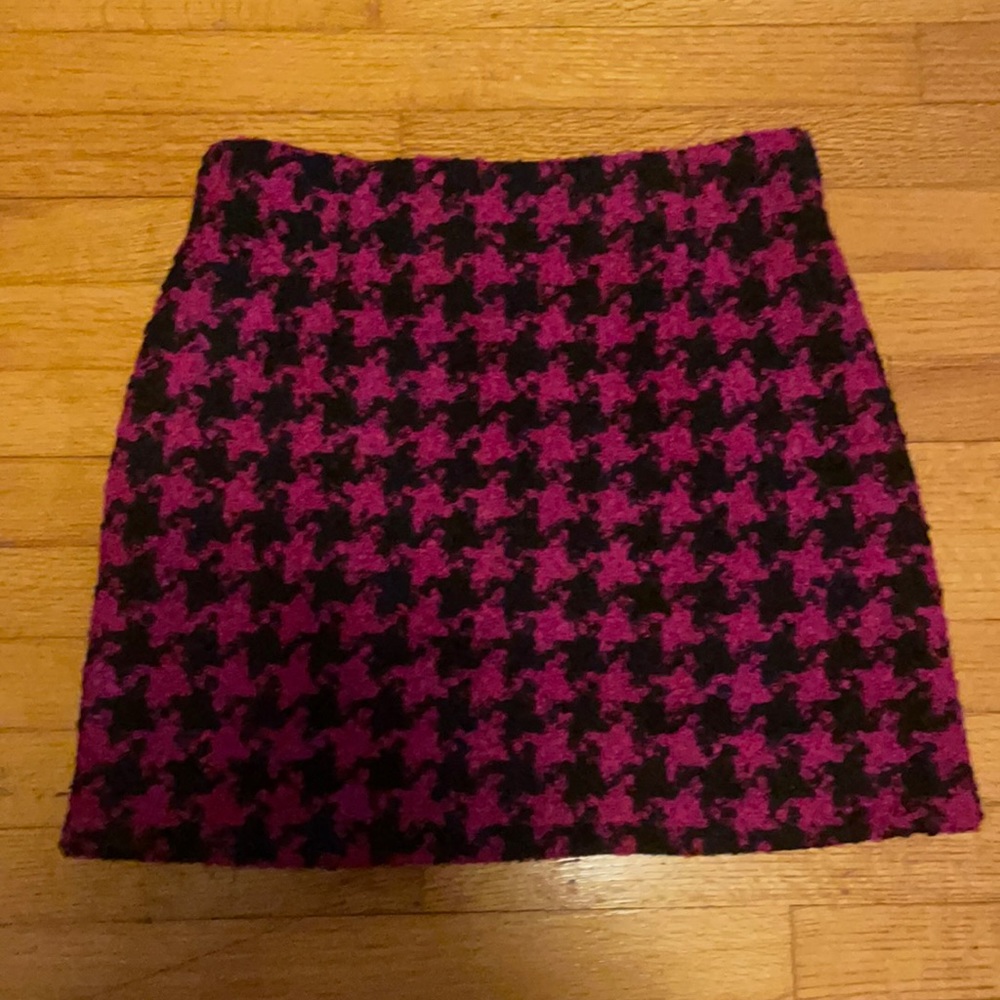 Pink Lily Pink & Black Mini Skirt